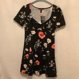 Forever 21 Black/Pink Knit Dress Size L